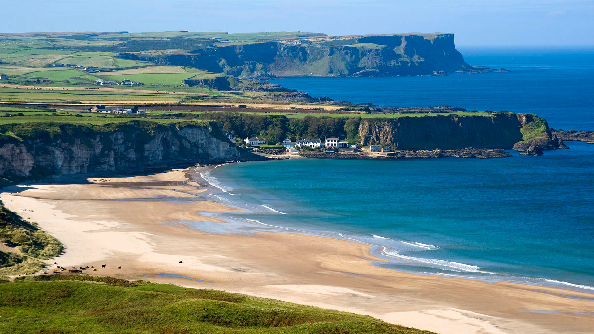 Whitepark Bay Beaches Near Giant's Causeway Ballygally Castle